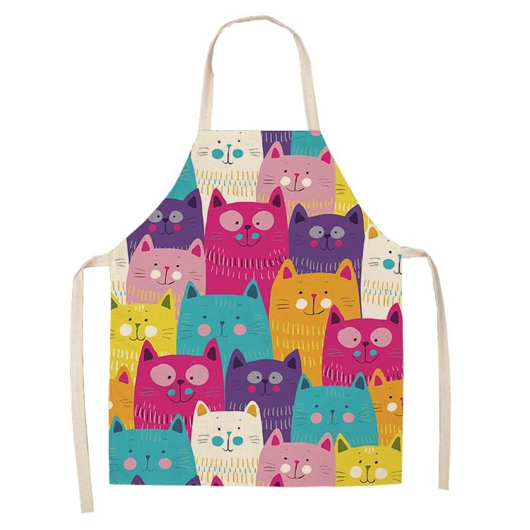 Home Cooking For Cats - Tablier de cuisine amusant à imprimé
