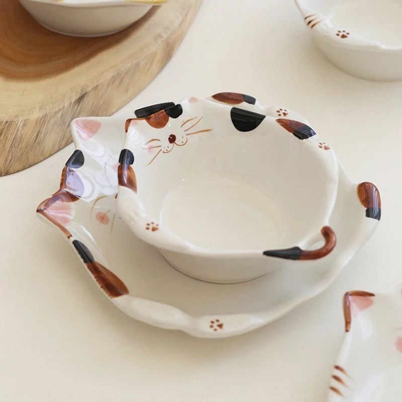 Home Cooking For Cats - Bol en céramique chat de dessin