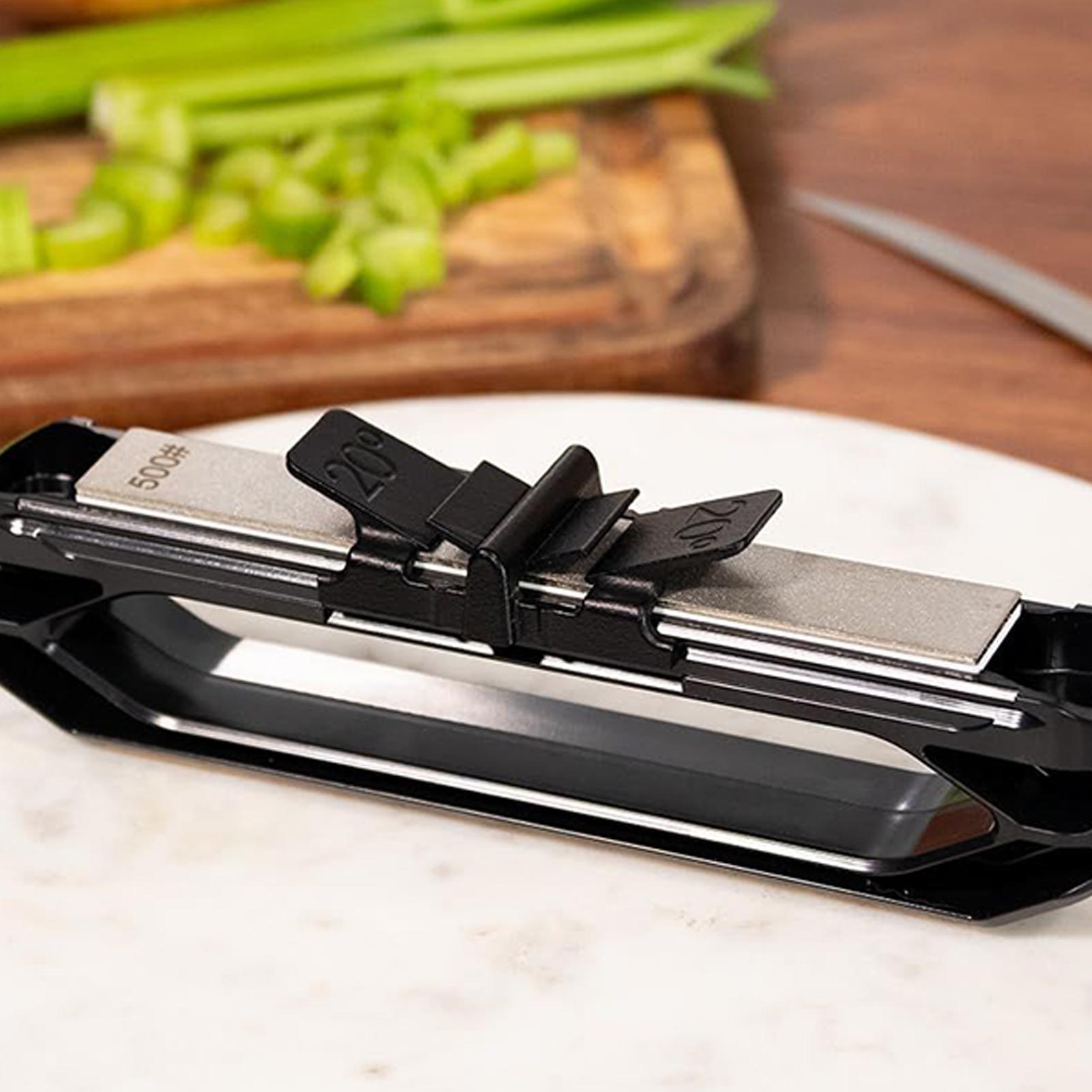 Home Cooking Supplies - Aiguiseur de couteaux manuel avec guide