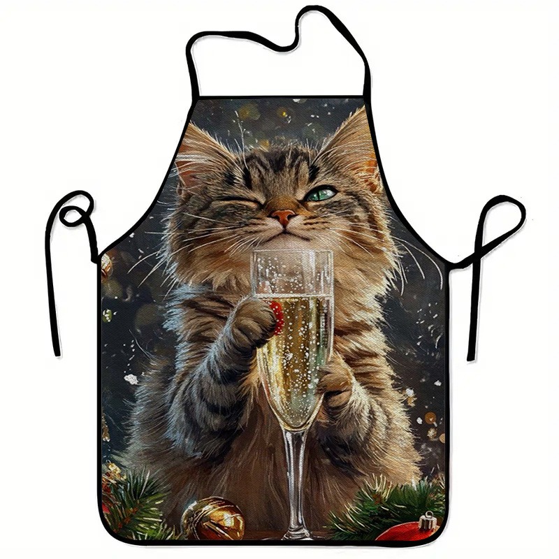 Home Cooking For Cats - Un tablier imprimé sur le thème