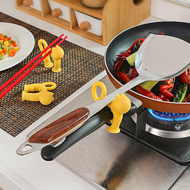 Home Cooking For Cats - Repose-cuillère en forme de chat, support