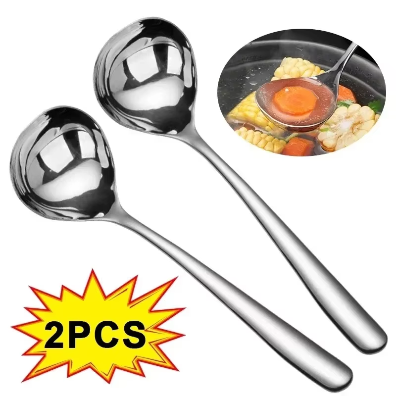 Home Cooking Supplies - Cuillères à soupe en acier inoxydable,