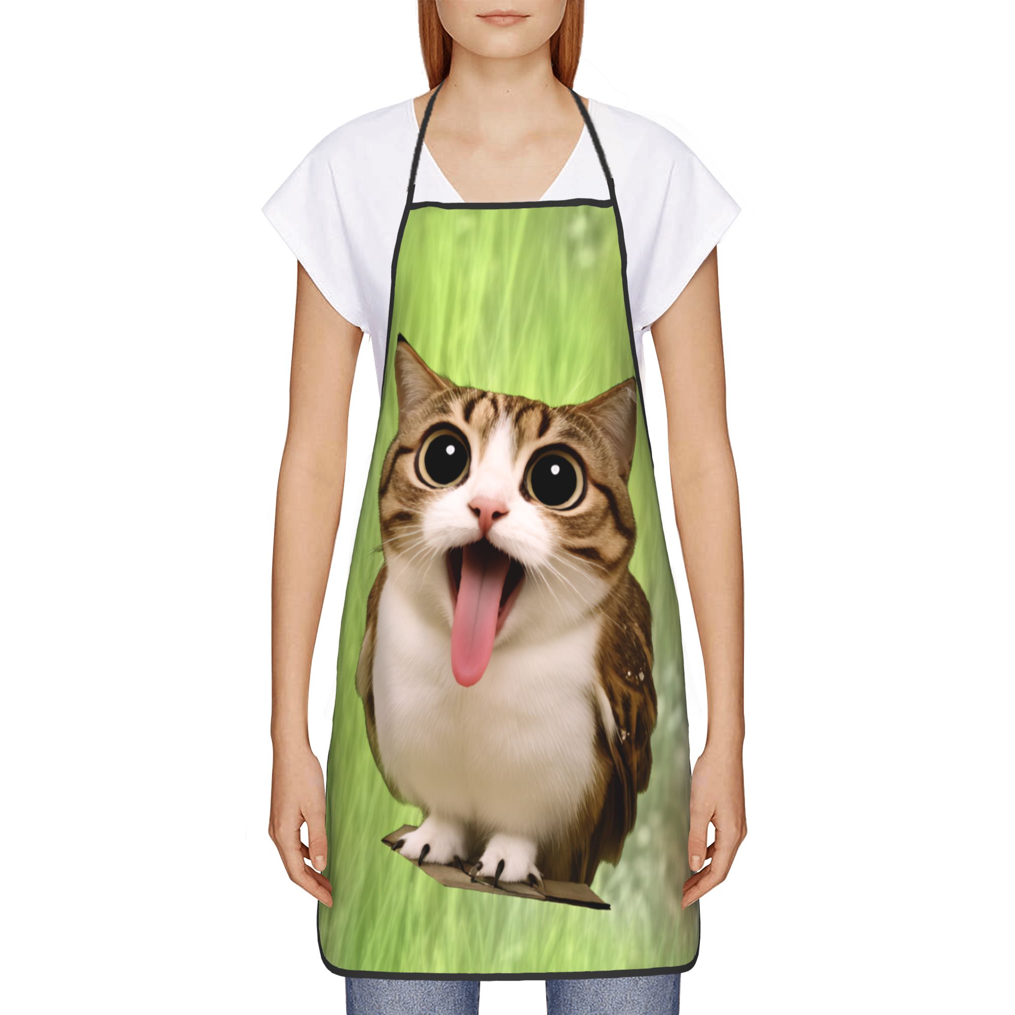 Tablier amusant motif chat qui - Home Cooking For Cats avis et prix