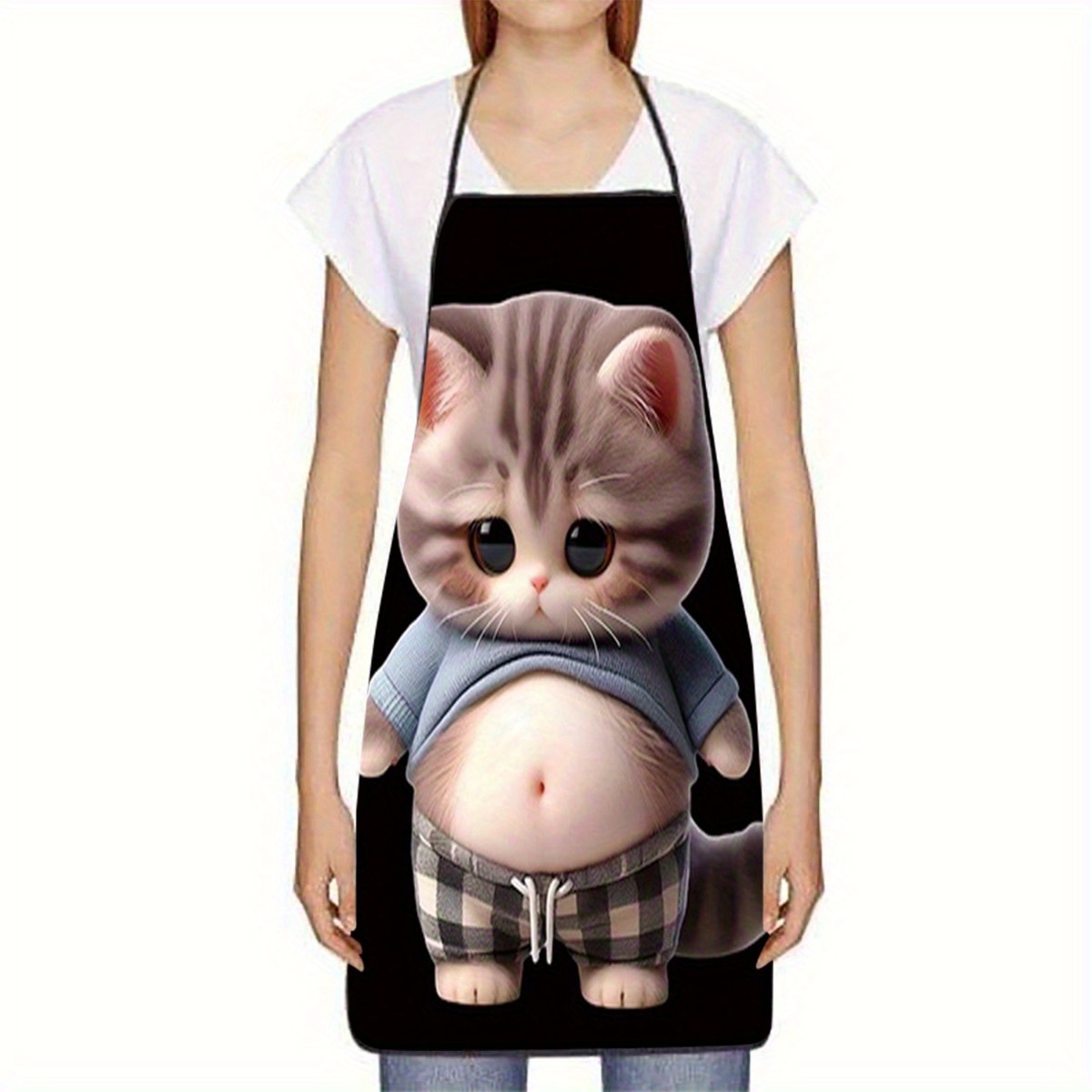 Tablier à imprimé chat de dess - Home Cooking For Cats avis et prix