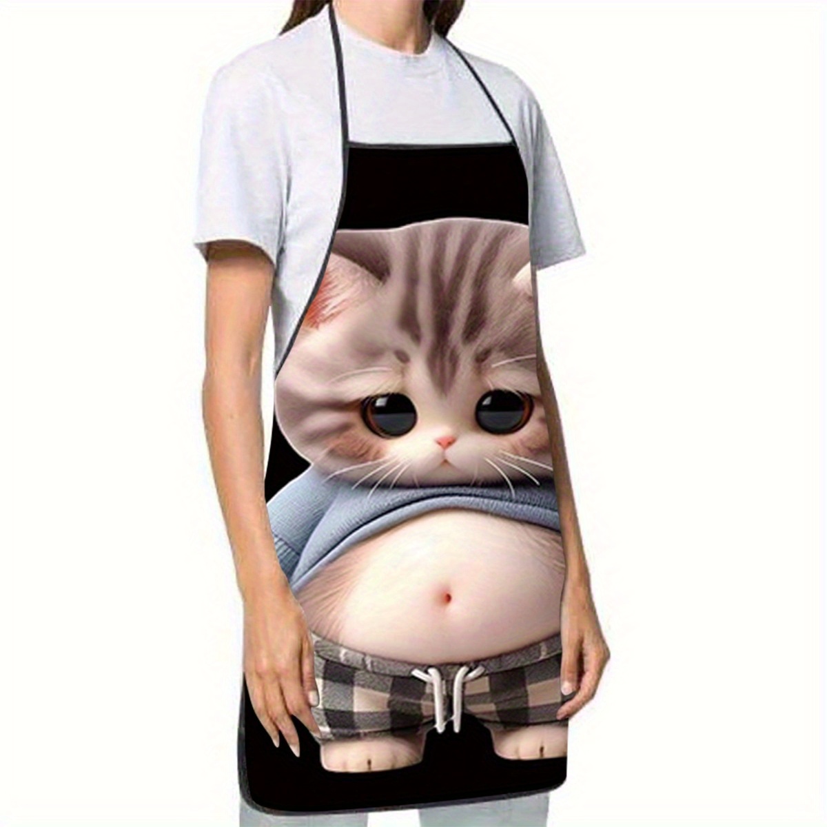 Tablier à imprimé chat de dess - Home Cooking For Cats avis et prix