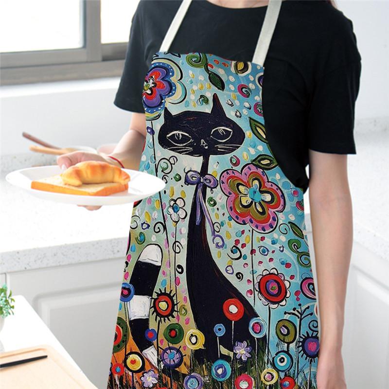 Tablier de cuisine en lin et c - Home Cooking For Cats avis et prix