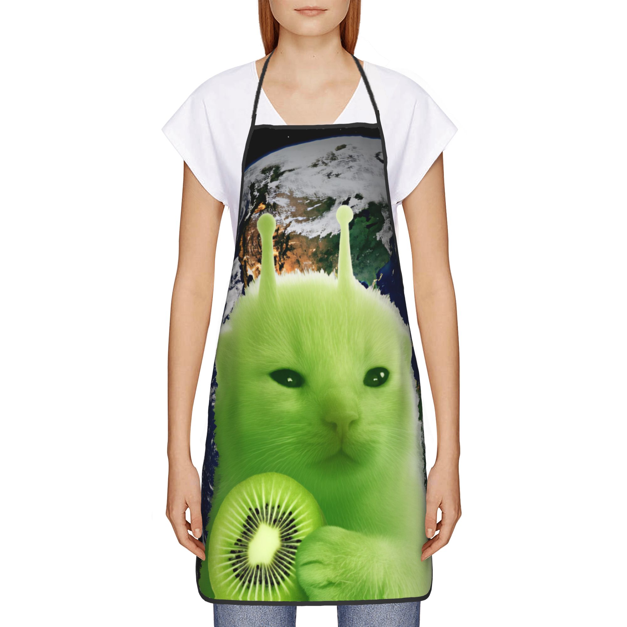 Tablier Green Fruit Space Cat, - Home Cooking For Cats avis et prix