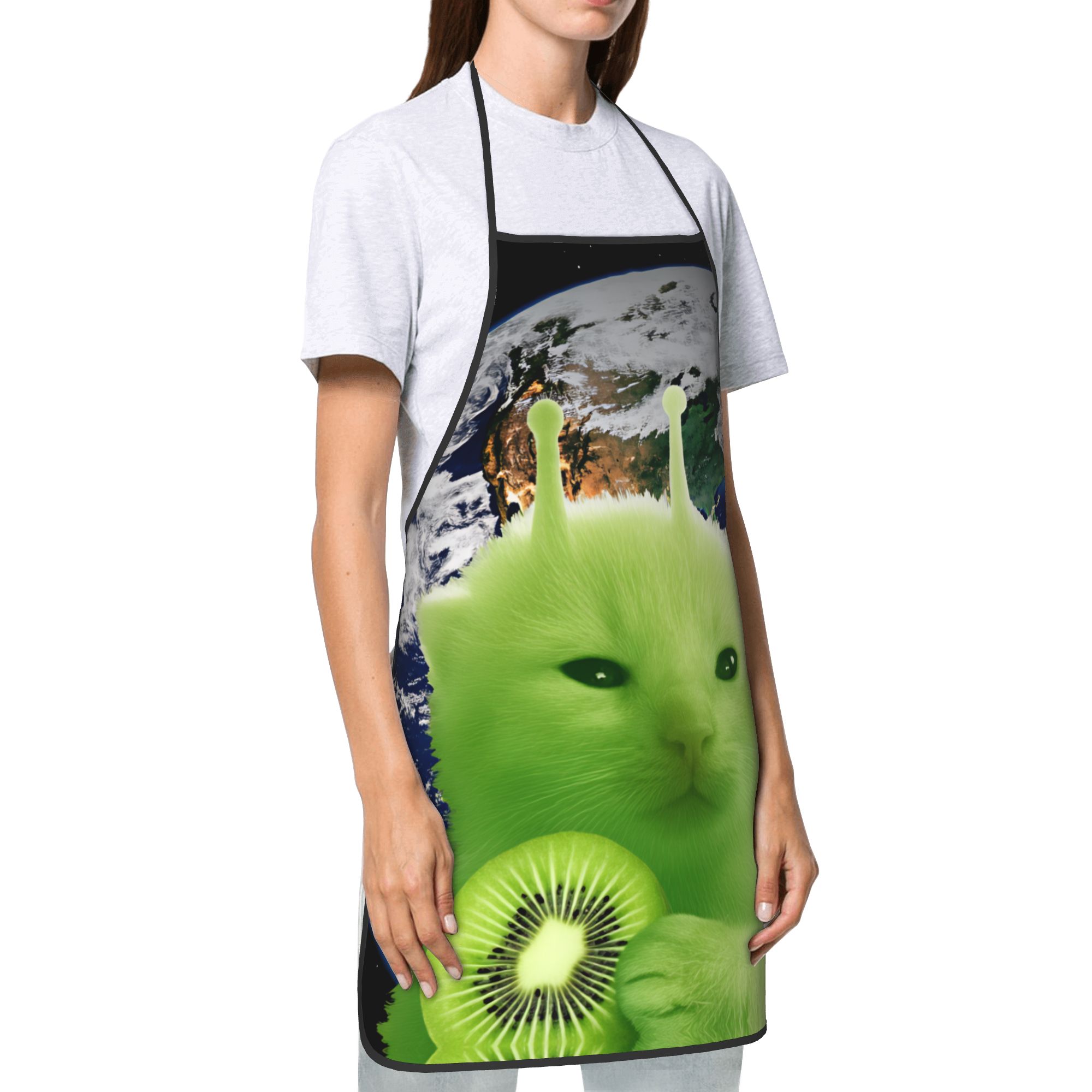 Tablier Green Fruit Space Cat, - Home Cooking For Cats avis et prix