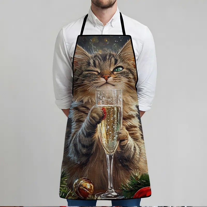 Un tablier imprimé sur le thèm - Home Cooking For Cats avis et prix