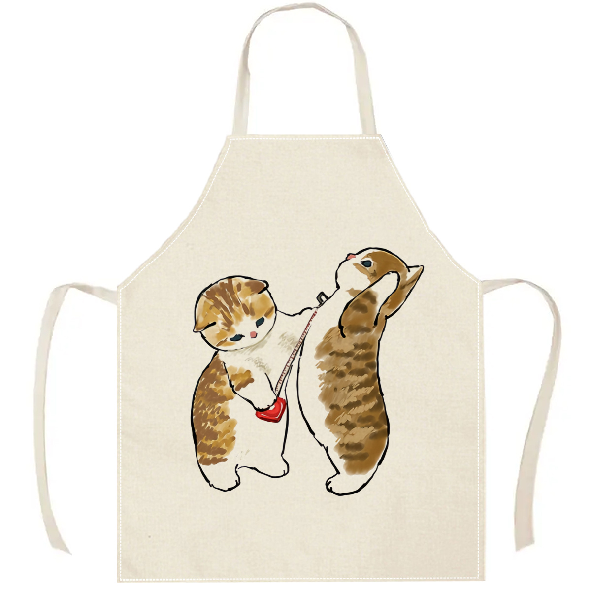 Tablier en tissu de lin avec m - Home Cooking For Cats avis et prix