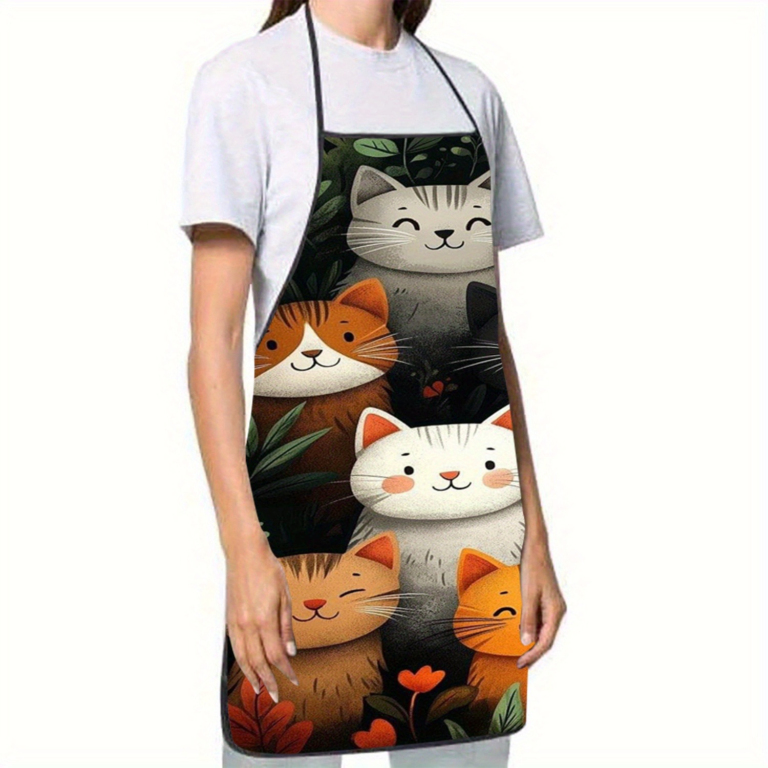 Tablier en polyester à imprimé - Home Cooking For Cats avis et prix