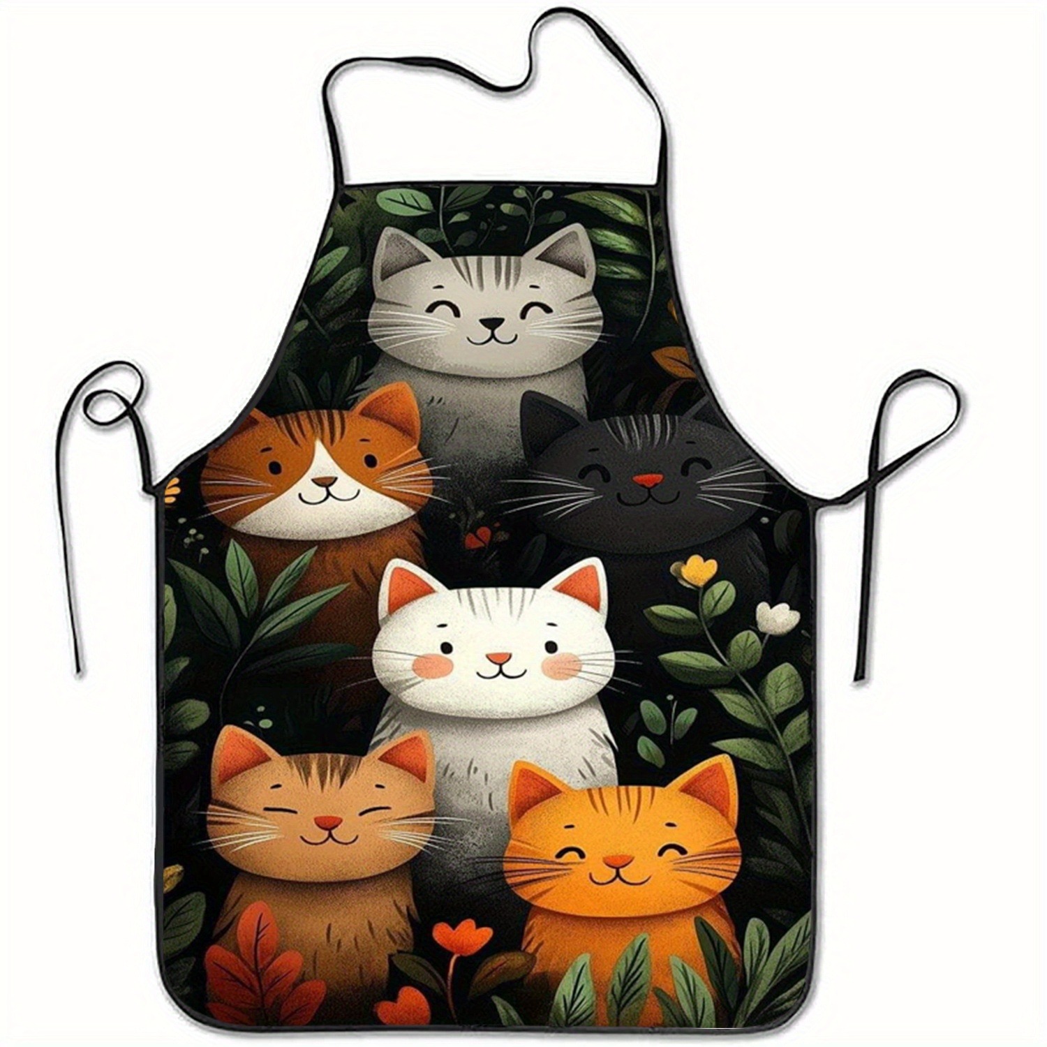 Tablier en polyester à imprimé - Home Cooking For Cats avis et prix